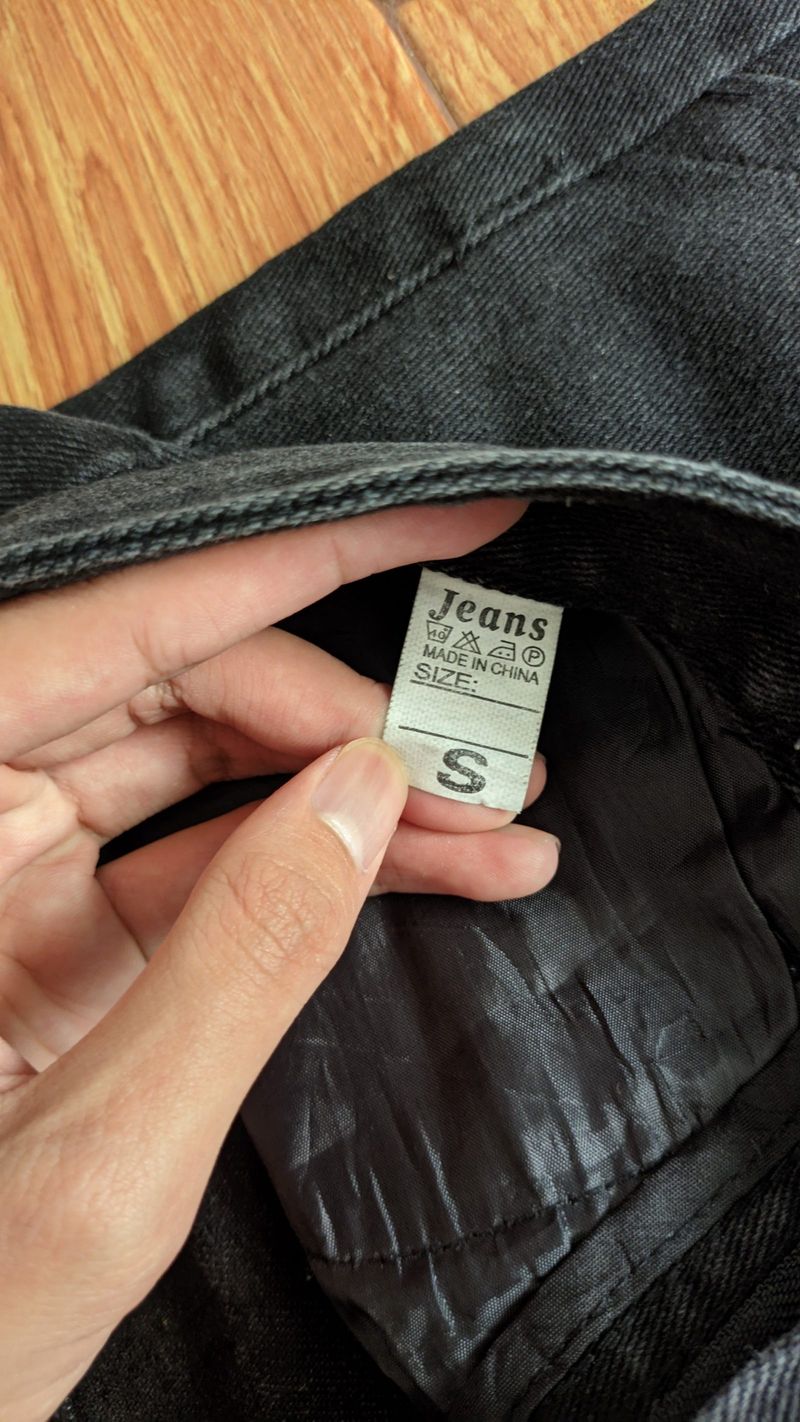 Straight Loose Jeans Dark Grey (Unique Pattern), foto 5