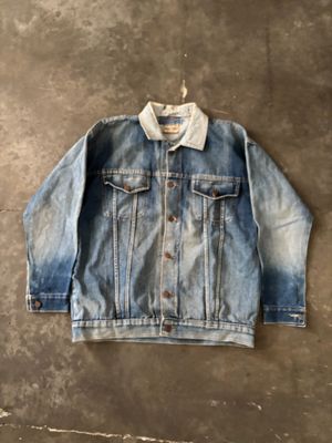 Trucker Jeans Denim Distressed