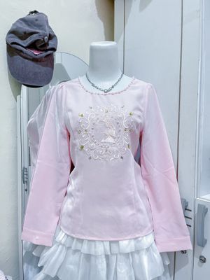 Atasan blouse pink