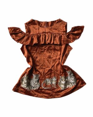 ⭐️Tiger Satin Top⭐️