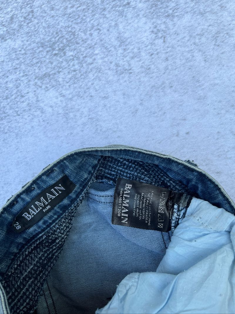 CELANA BALMAIN PARIS BIKERS JEANS SECOND, foto 6