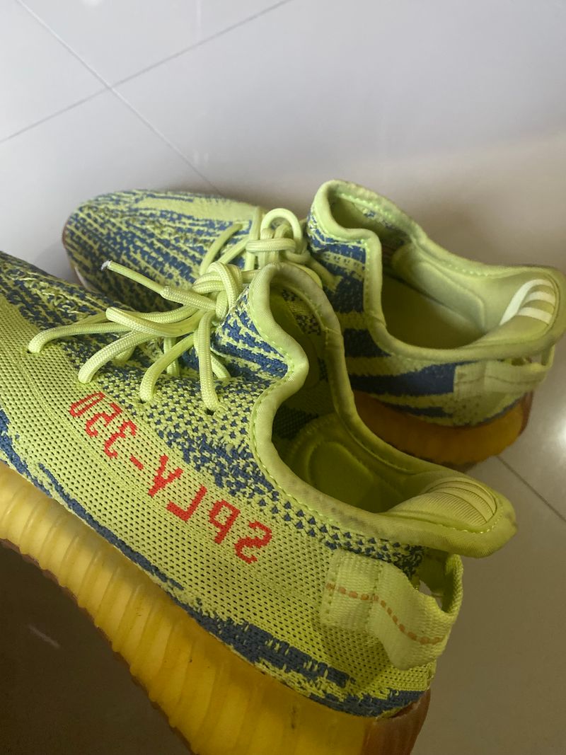 Yeezy Casual Sneakers Pria green, foto 3
