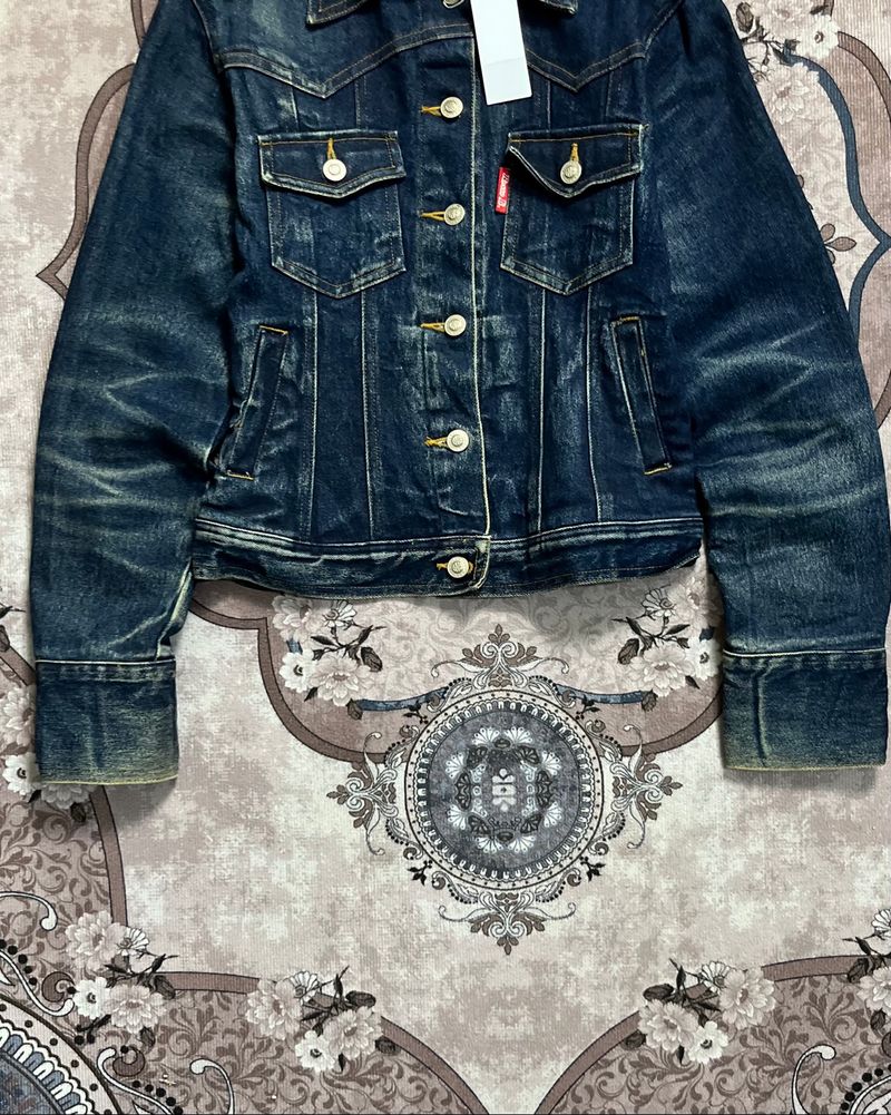 Passo Fadding Trucker Denim Jacket size XS, foto 6
