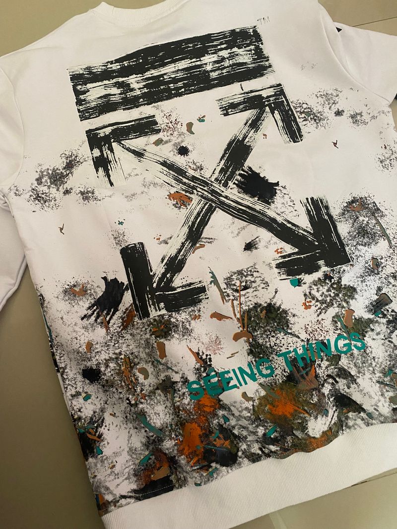 Off-White Casual Suit Pria white, foto 2