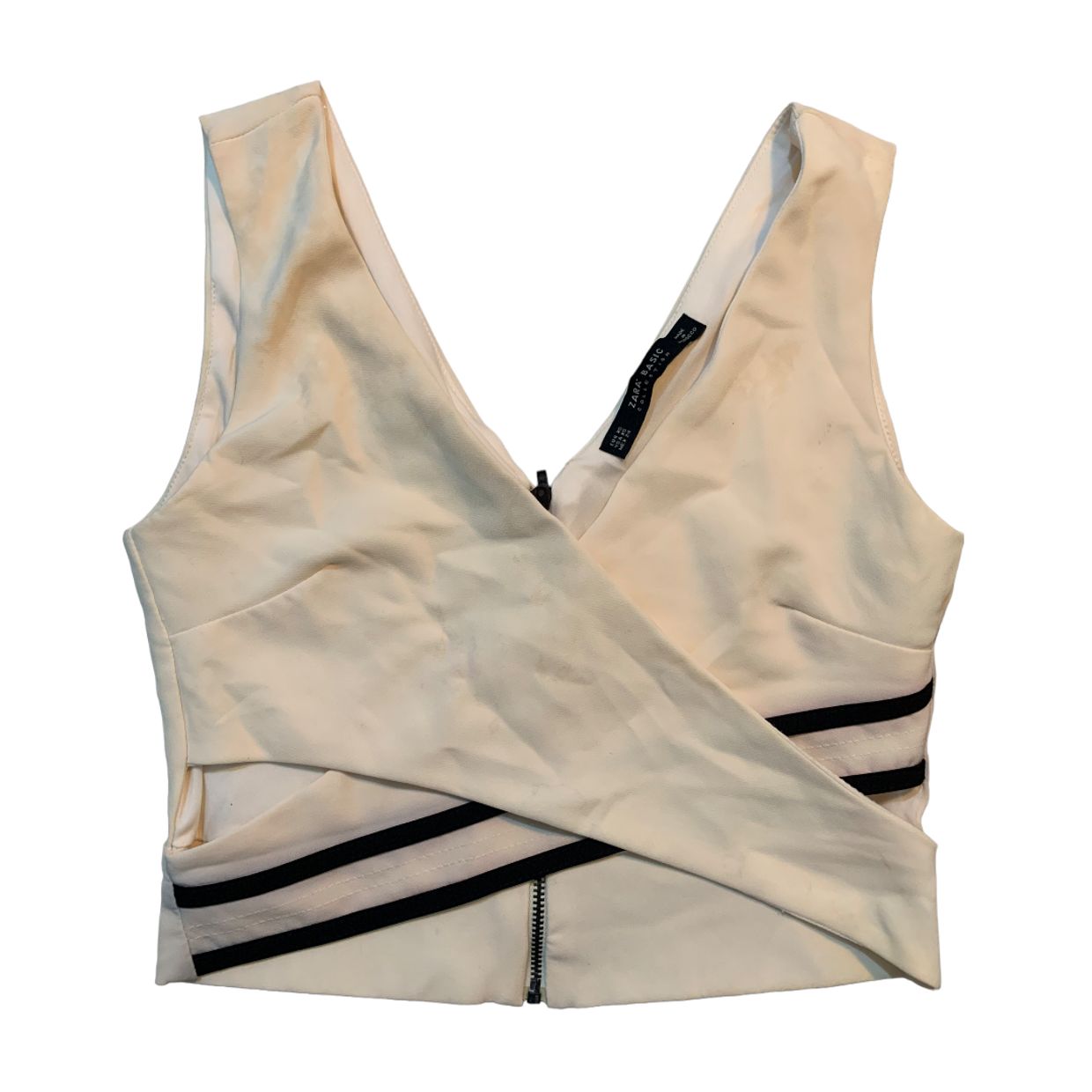 ZARA Vintage Y2K Vest Wanita white cream
