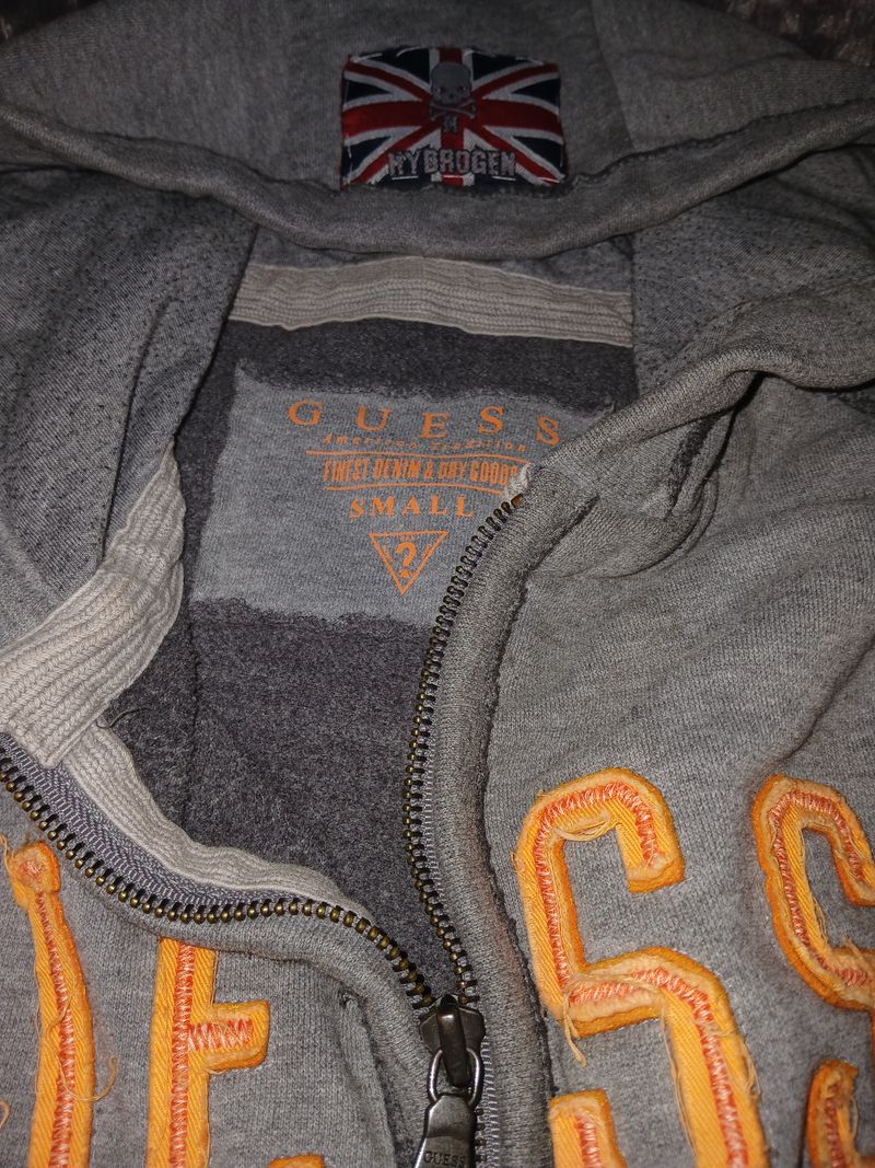 Guess Biker Casual Hoody Pria gray, foto 5