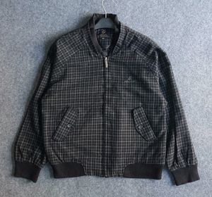 Vintage Casual Bomber jacket Pria brown black