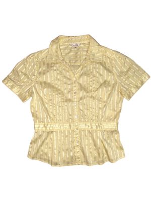 Korean preppy retro yellow blouse sawako shoujo pinterest
