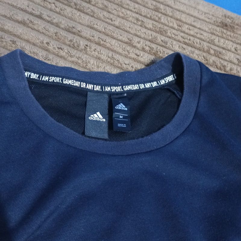 kaos Oblong Adidas navy, foto 5