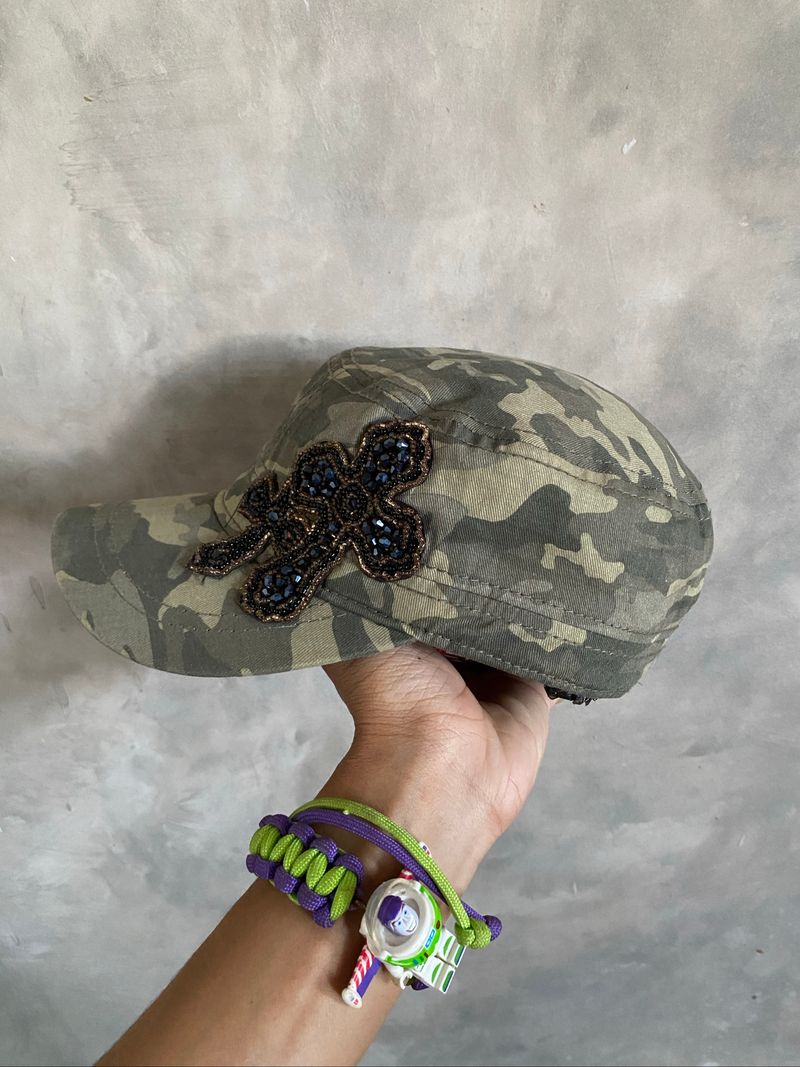 Y2K Patrol Cap Cross Camouflage, foto 4