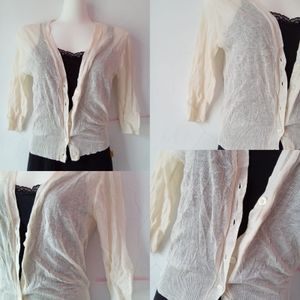 Casual Cardigan Wanita cream