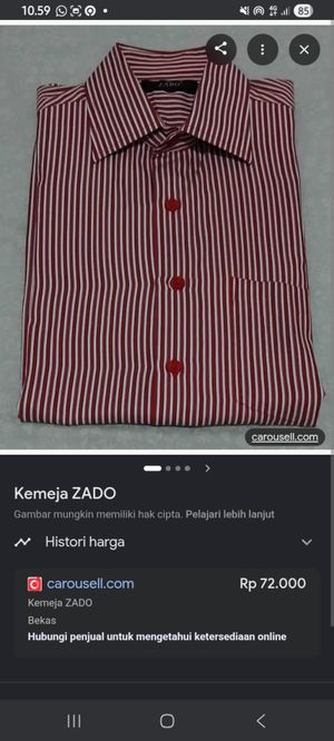 KEMEJA CASUAL FORMAL STRIPPED KEMEJA GARIS GARIS