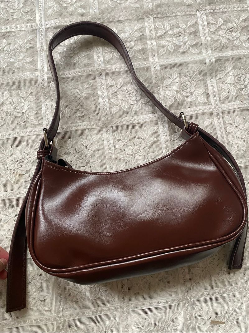 buckles brown shoulderbag, foto 3