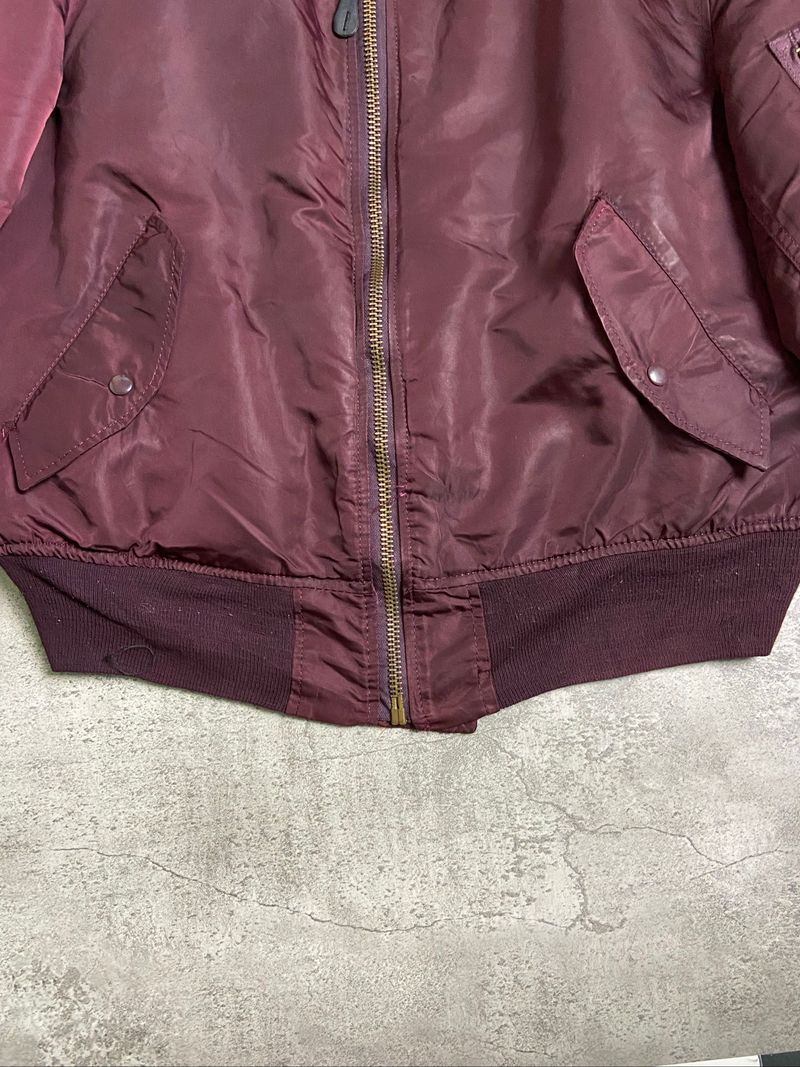 Vintage Alpha industries Ma-1 maroon not buzz ricksons, foto 7