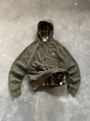 Vintage L.L.Bean Heavy Weight Blanked Hoodie MOS Distressed