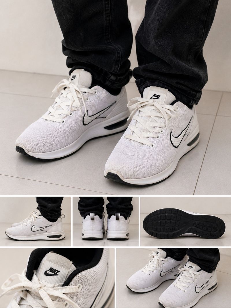 Nike Air Max White Black Running Shoes, foto 2