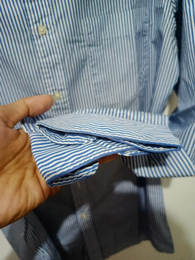 Kemeja Uniqlo Stripe, foto 4
