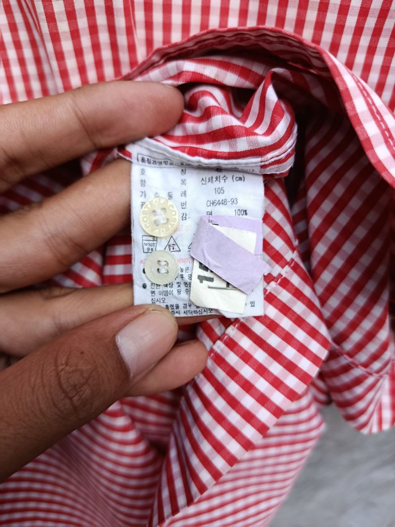 Lacoste Button Down Gingham Shirt, foto 4