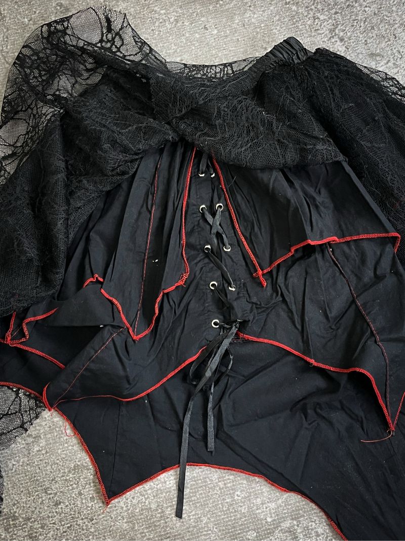 Addictrap Mesh Spider Gothic Mini Skirt, foto 7