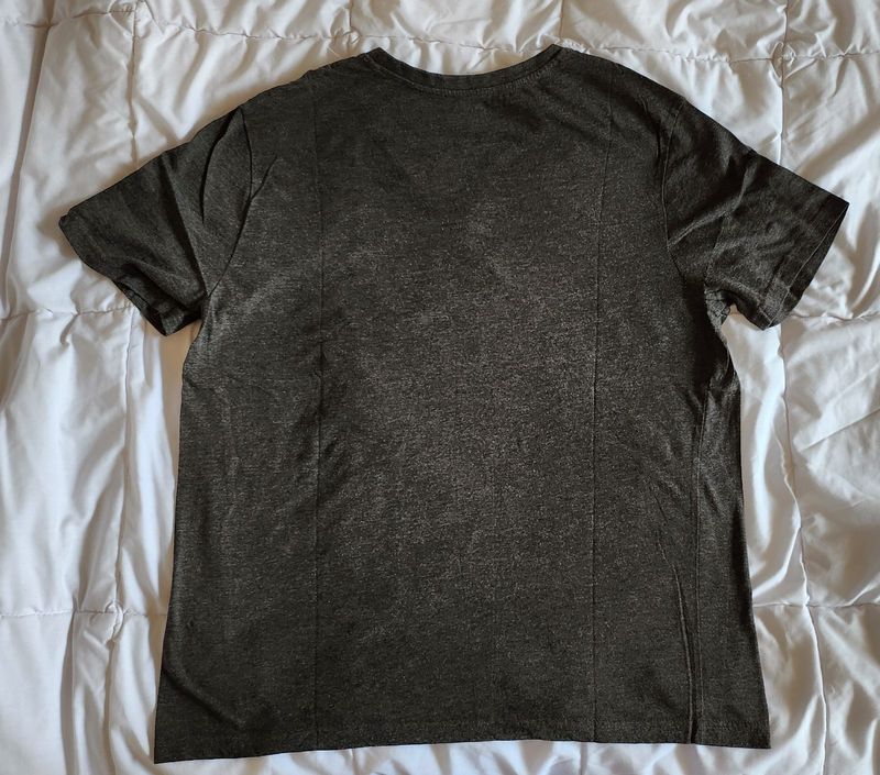 Oversized Black Tee Baju Kancing, foto 3