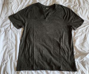 Oversized Black Tee Baju Kancing