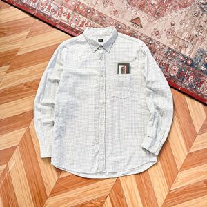 Kemeja Flanel Uniqlo Grey