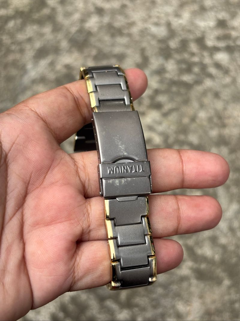 JAM TANGAN BREITLING DUAL TIME GOLD DIAL, foto 6
