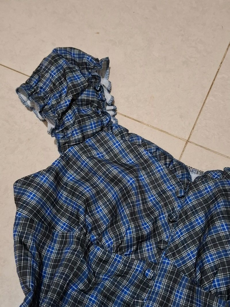 Milkmaid Plaid Blue, foto 4