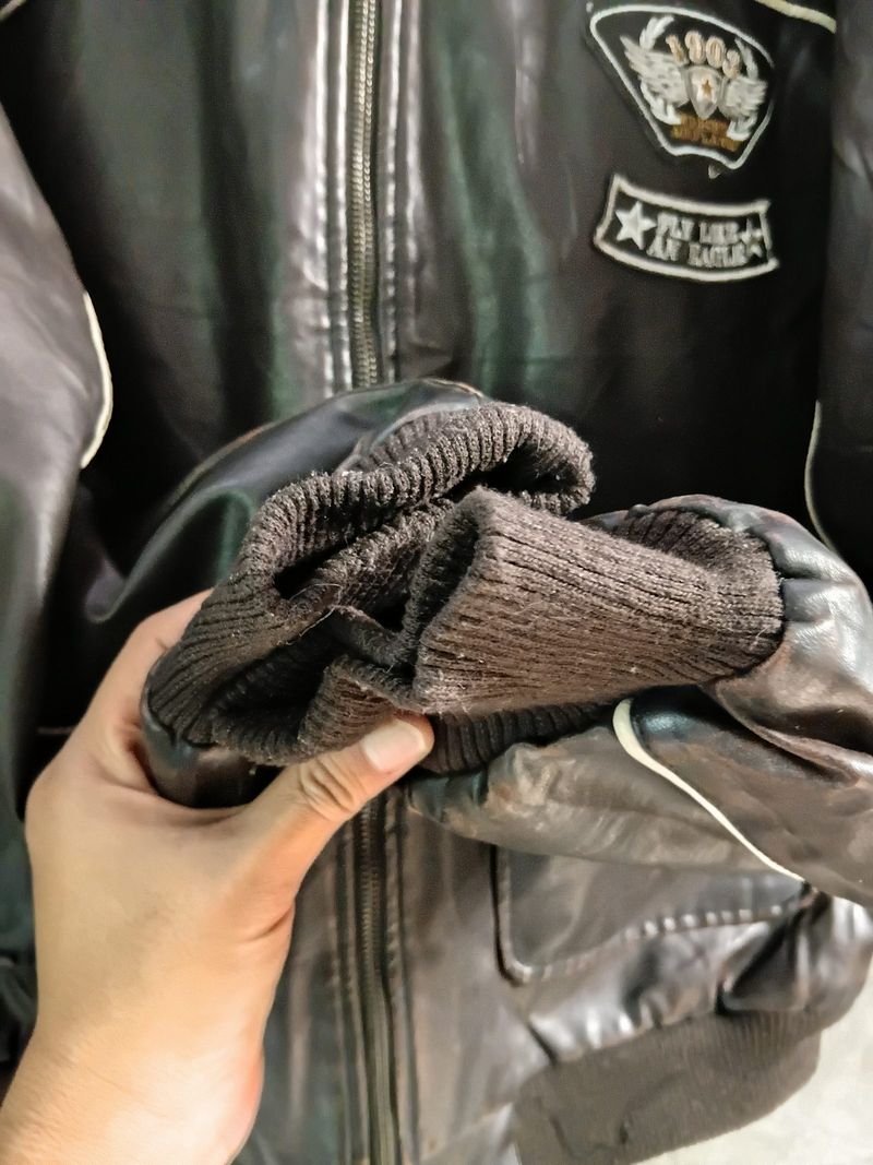 Jaket kulit/leather pilot A2 southern, foto 5