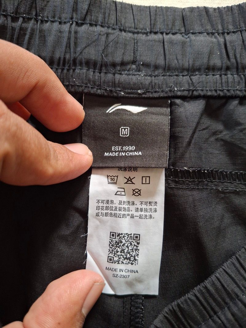 CELANA PENDEK LI-NING HITAM ORIGINAL 100%, foto 3