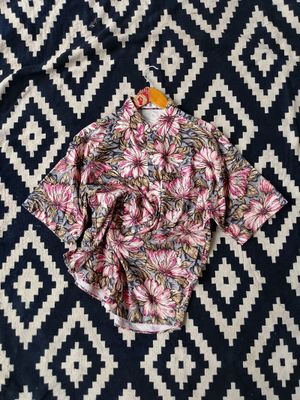 Vintage B&K Florals Shirt Classic Bohemian Woodstock