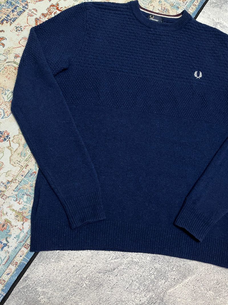 knitwear Fred Perry lambs wool, foto 5