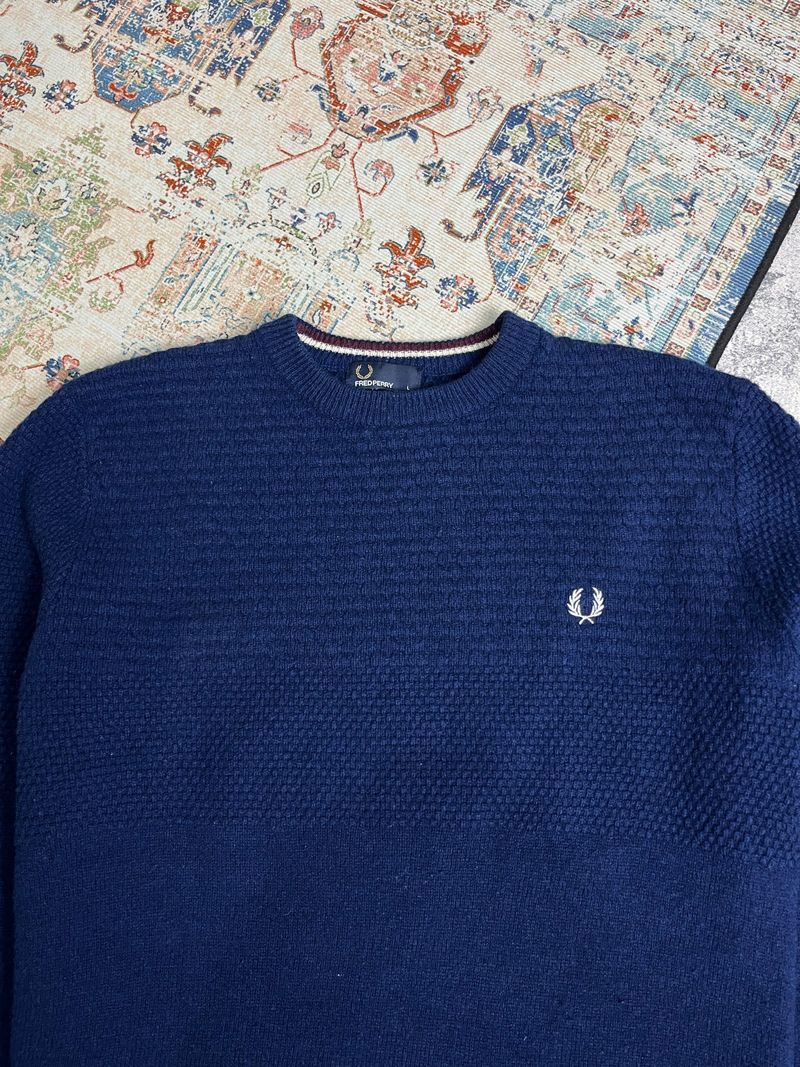 knitwear Fred Perry lambs wool, foto 4