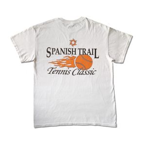 Gildan Vintage Y2K T-shirt Pria white orange