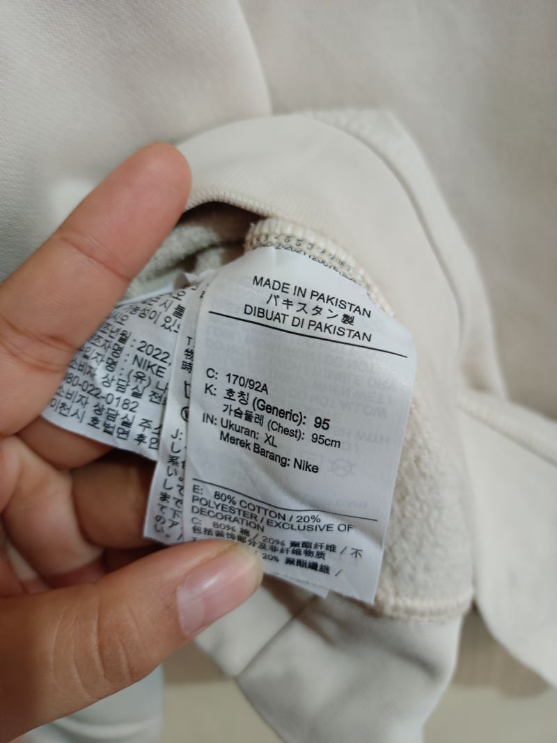 Nike sweatshirt beige, foto 4