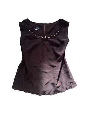 brown beaded tanktop