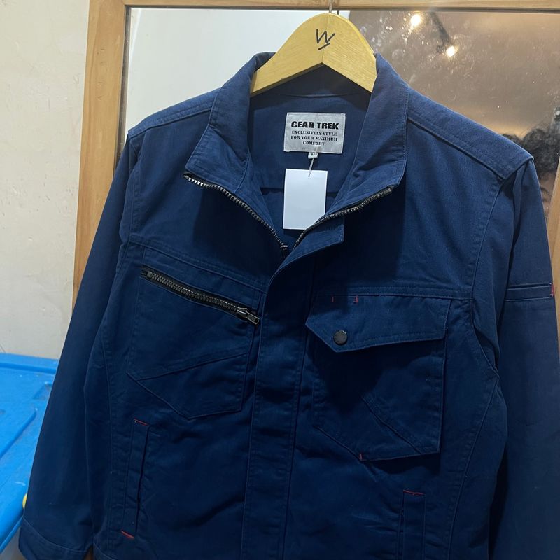 Vintage GEARTEX Japan Worka Zip Cotton Utility Jacket, foto 4