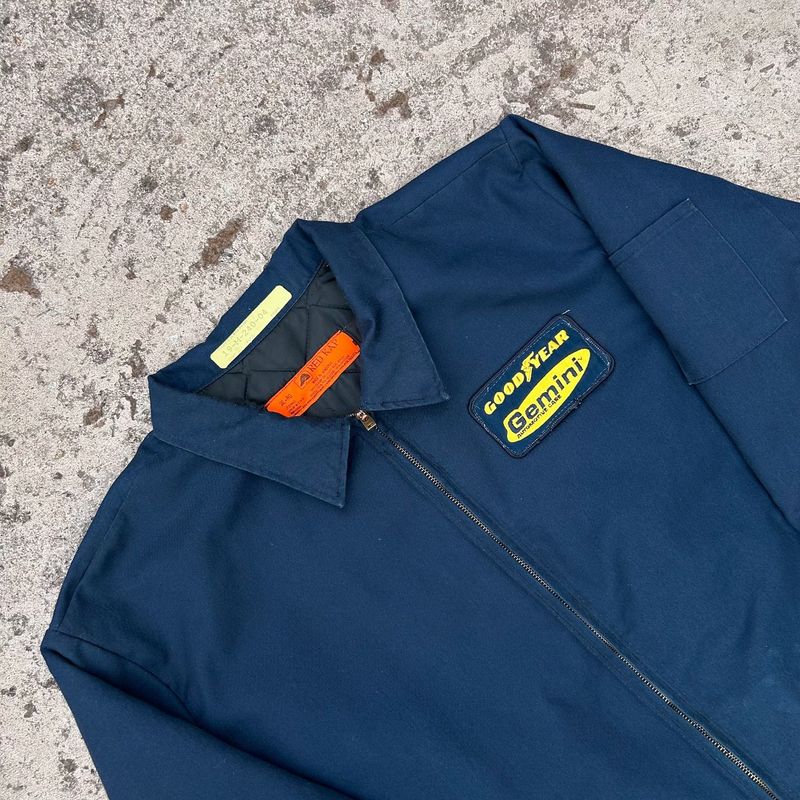 Vintage Reworked Bomber jacket Pria navy, foto 2