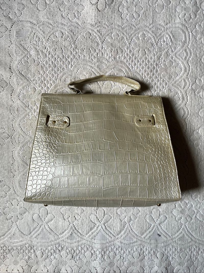 White Croco Embossed Bag, foto 2