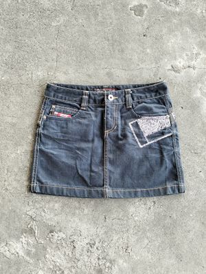 FUBU Y2K Avant Garde Mini skirt Wanita navy