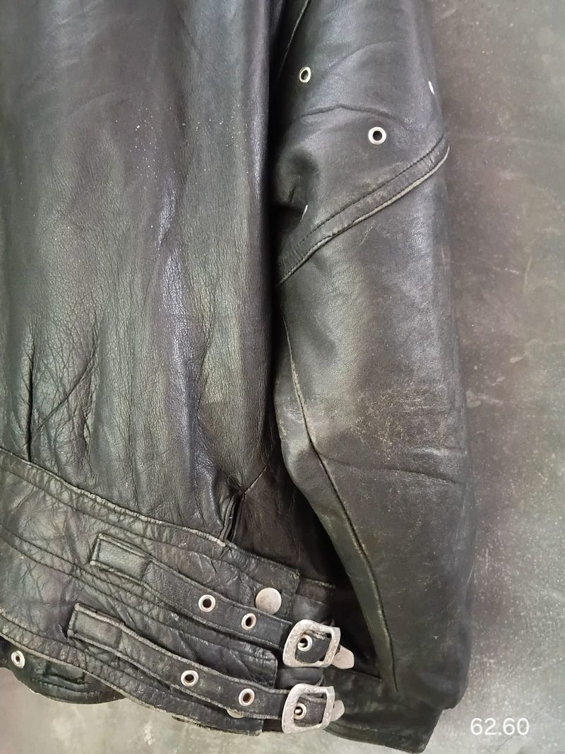Jaket kulit/leather piel vintage, foto 7
