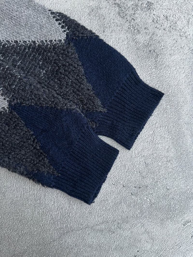 Unbrand Cardigan Argyle Patterned Knit Sweater, foto 4