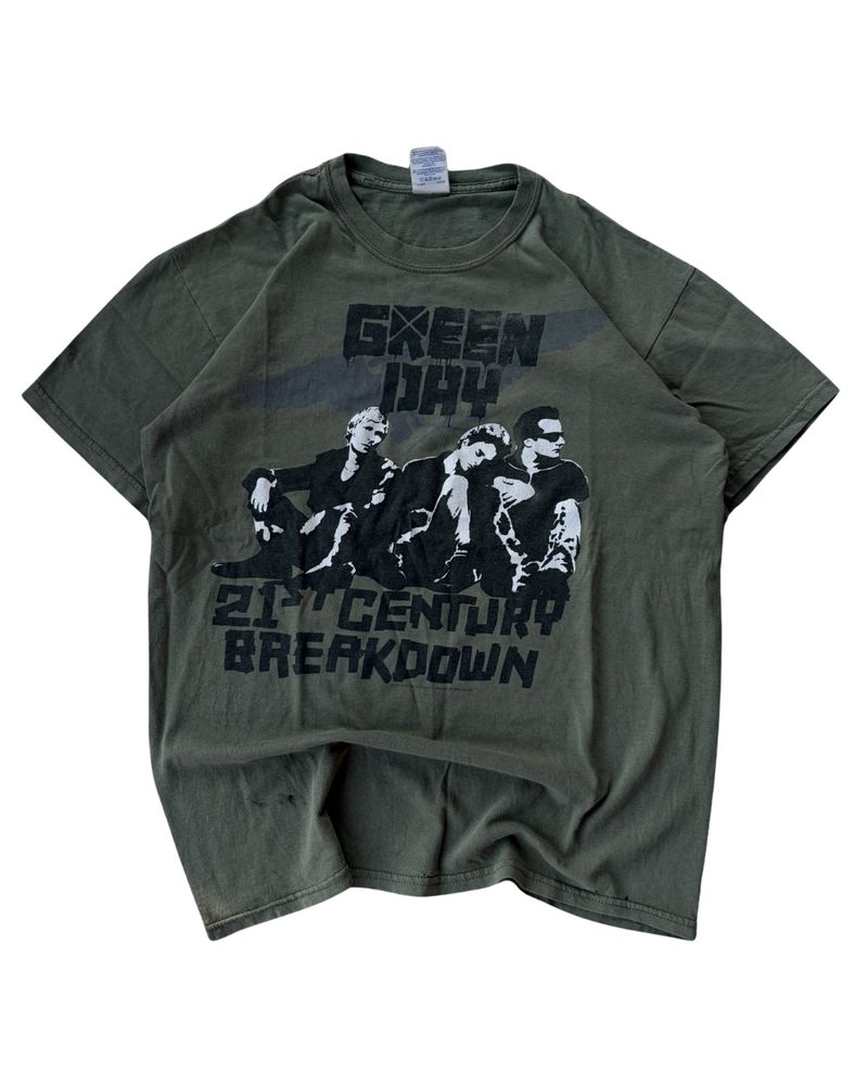 Green Day 21st Century Breakdown Green Band Tee Kaos T-shirt