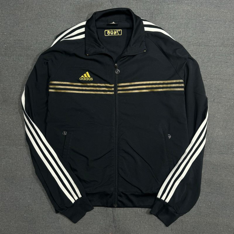 Adidas Vintage Sportswear Track jacket Pria gold black