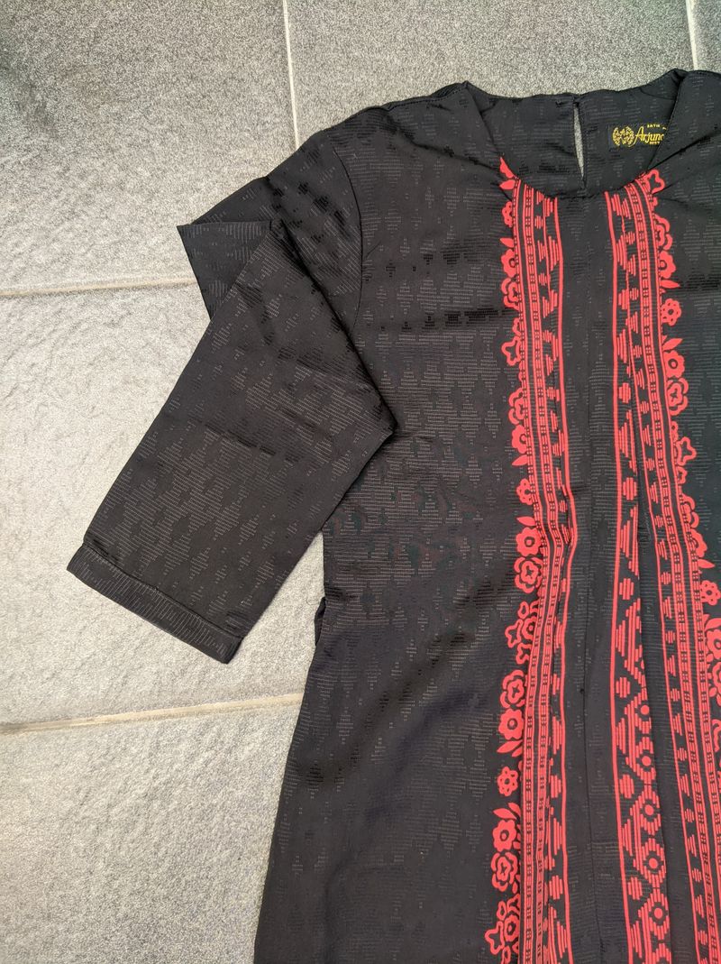 Casual Batik Blouse Wanita red black, foto 3