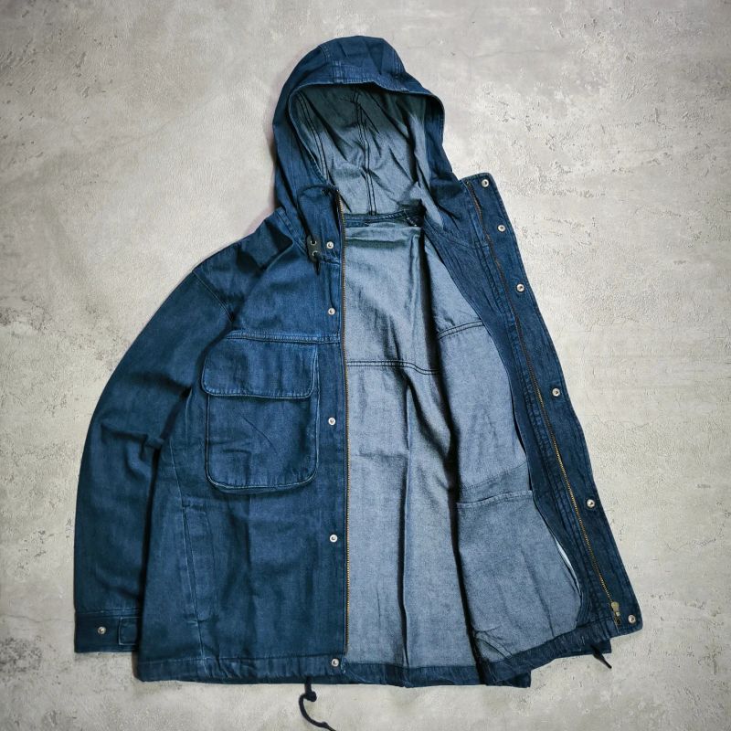 Uniqlo Casual Parka Pria navy, foto 3