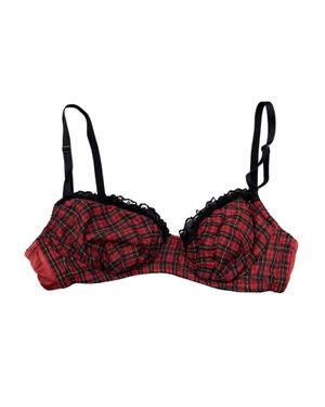 Sorridere red plaid black lace grunge pink pantheress coded