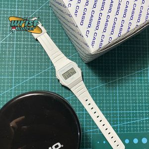 CASIO F91WB-7A! FULL WHITE! FULL ORIGINAL! FULLSET!