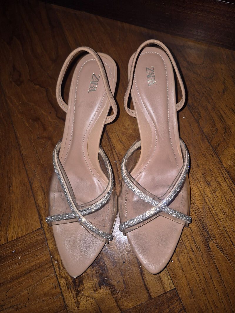 Zara High heel coklat muda 38, foto 2