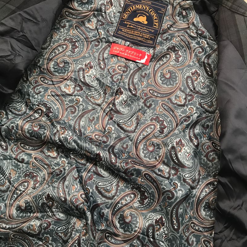 Biker Casual Bomber jacket Pria navy, foto 5